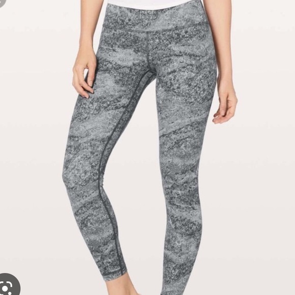 Lululemon Align Leggings. 25”. Size 4. Gray Marble - Picture 2 of 5